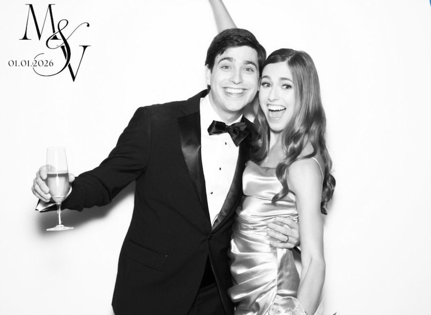 Black and white glam portrait — M & N